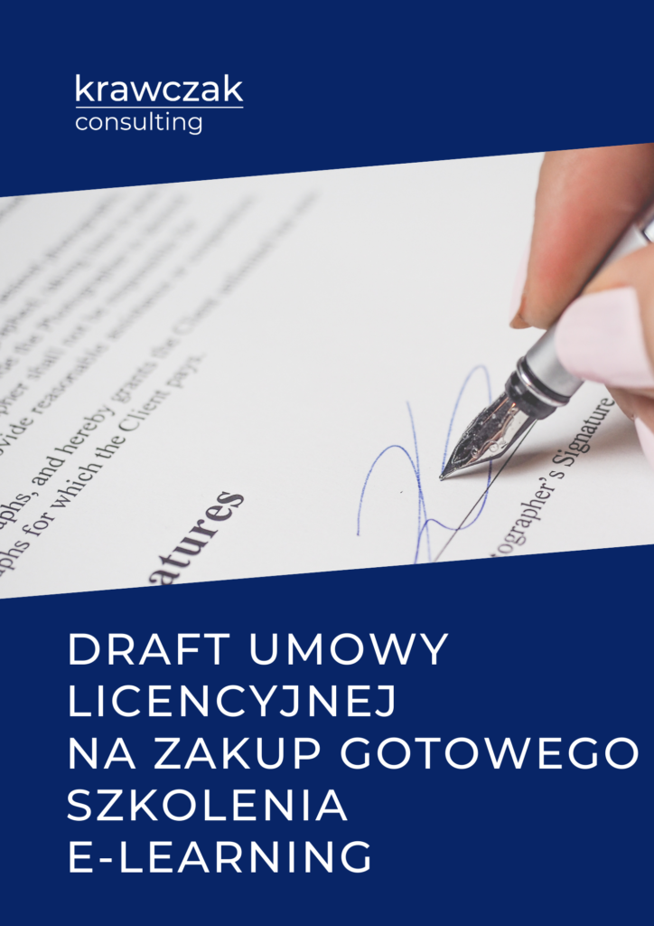 Draft umowy licencyjnej na zakup gotowego szkolenia e-learning